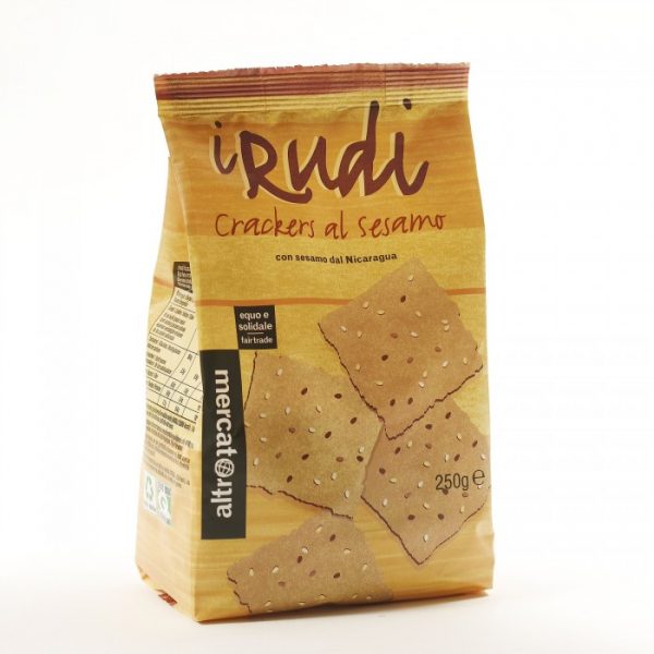 i rudi - cracker al sesamo con quinoa e tapioca