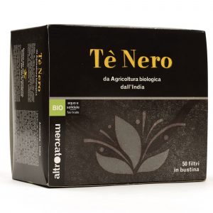 tè nero bio dall'india 50 filtri