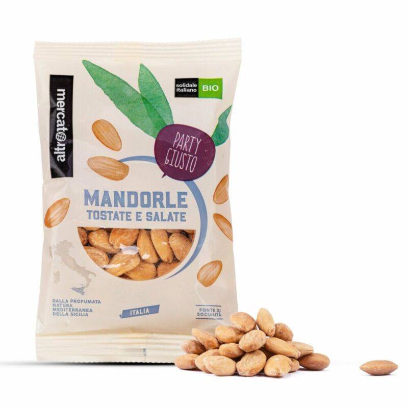mandorle tostate e salate di sicilia - bio - immagine 2