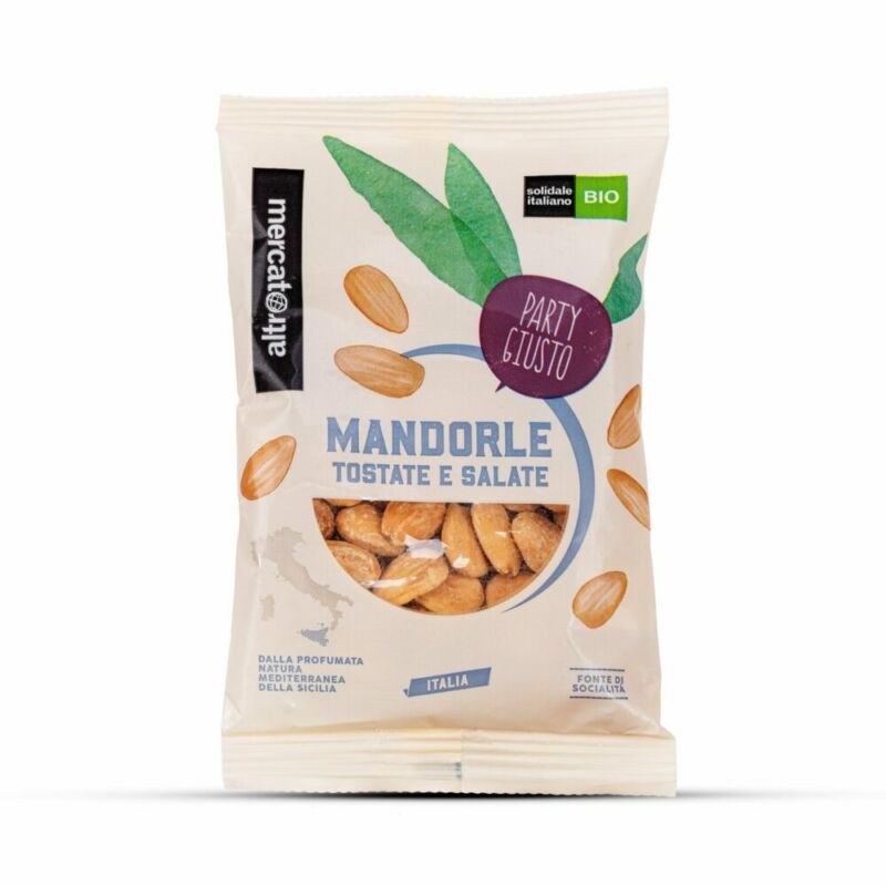 mandorle tostate e salate di sicilia - bio