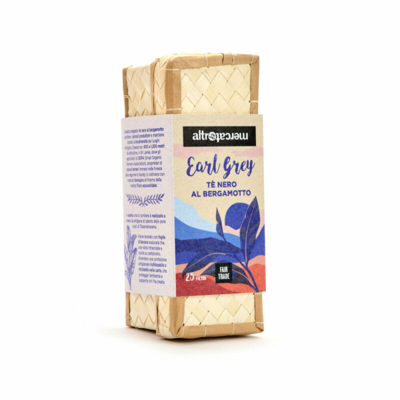 tè nero earl grey in cestino sri lanka 25 filtri