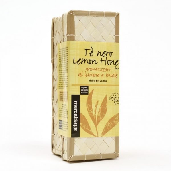 tè nero lemon honey in cestino sri lanka 25 filtri