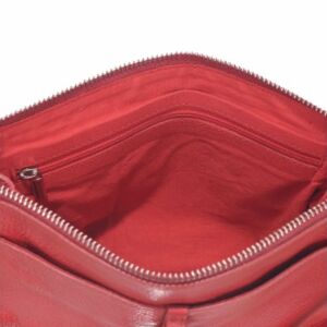 Borsa Elena in nappa, rosso