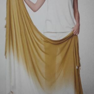 Stola Dip Dye Sarong citron 100%bamboo