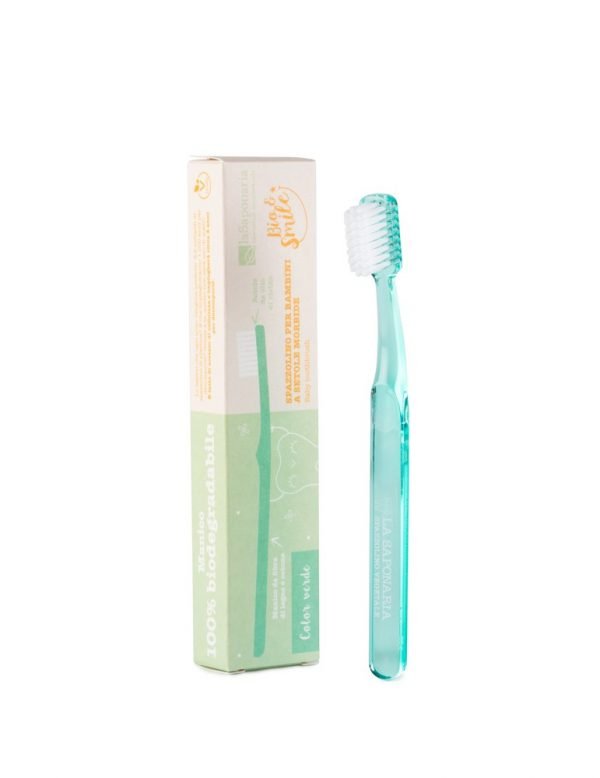 Spazzolino fibra vegetale Bimbi Verde