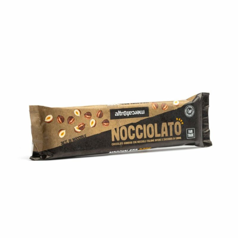 Nocciolato dark - cioccolato gianduia e nocciole intere - 125g