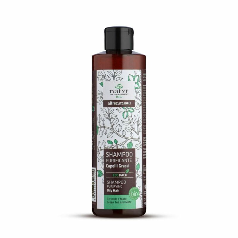 Shampoo purificante Tè verde e mate - capelli grassi - Bio