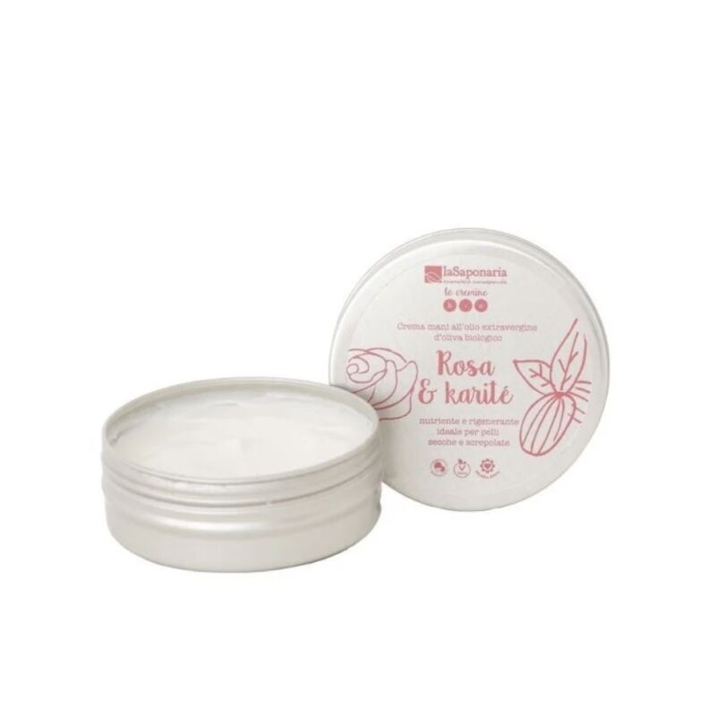 Crema mani - rosa e karitè