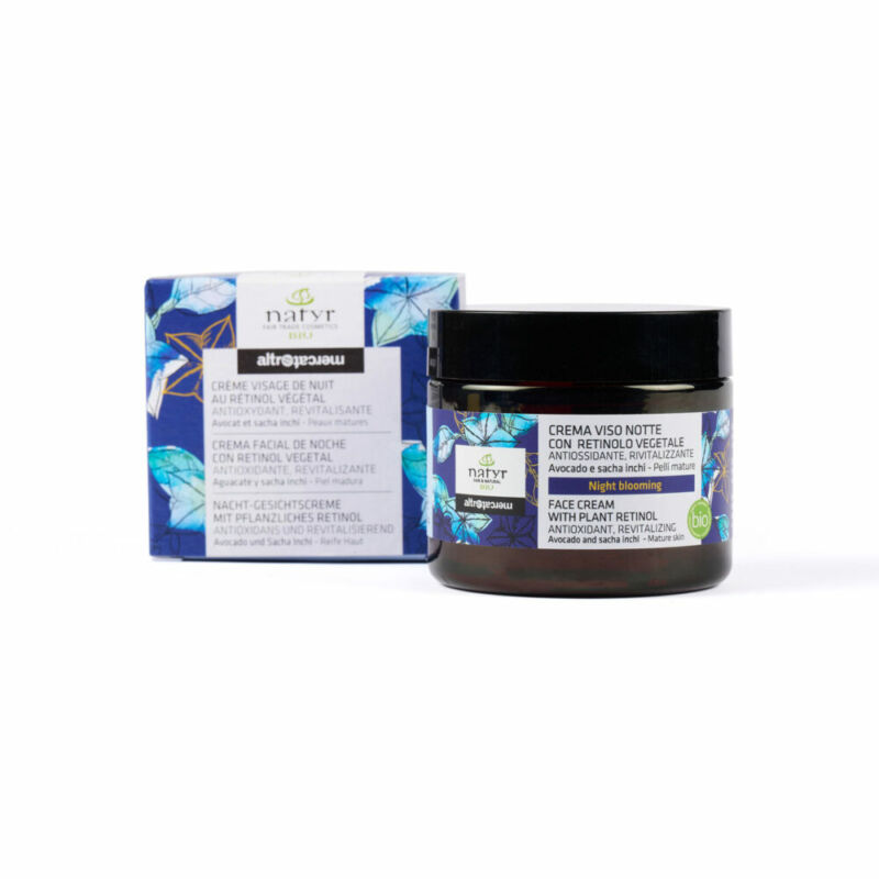 Crema viso notte con retinolo vegetale - antiossidante, rivitalizzante - bio 50ml