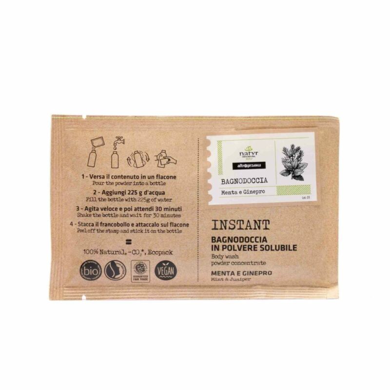 Bagnodoccia in polvere solubile - Menta & Ginepro - 25g bio