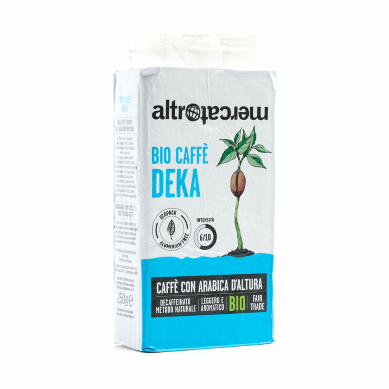 Caffè 100% arabica decaffeinato Biodeka - macinato moka - bio - 250g