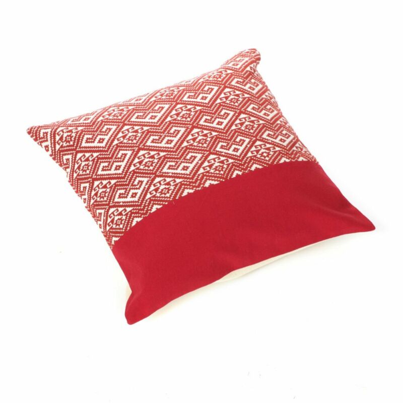 Federa cuscino HMONG rosso 45 x 45