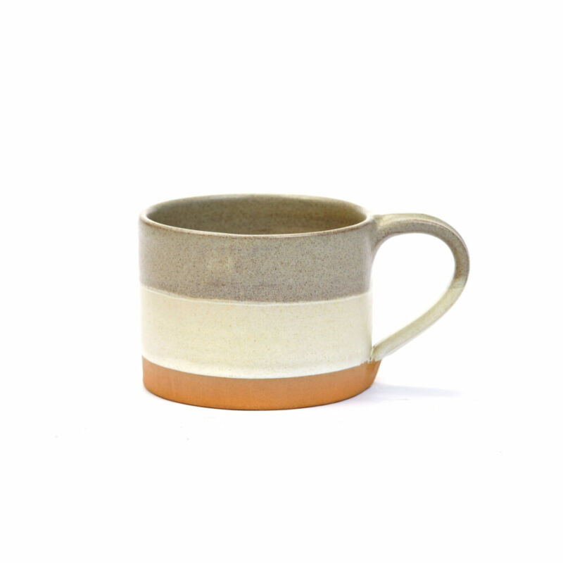 Mug piccola ANELLI naturale gres