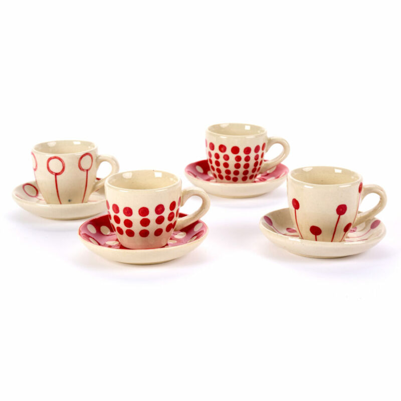 Tazzina caffè PALLINI rosso