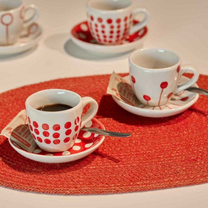 Tazzina caffè PALLINI rosso - immagine 2