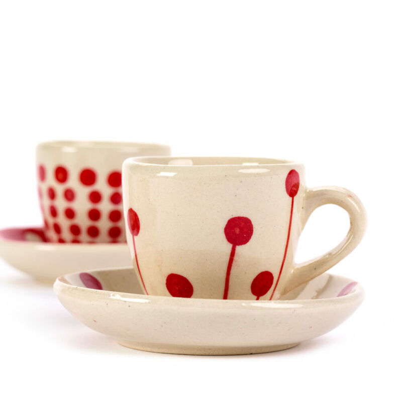 Tazzina caffè PALLINI rosso - immagine 3