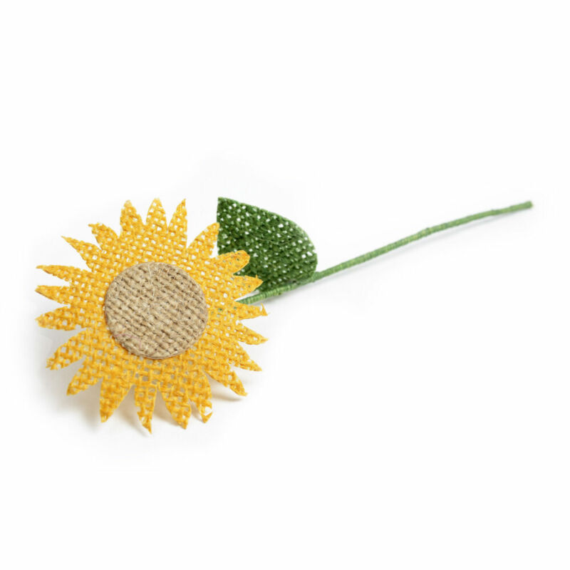 Bomboniera Girasole in juta colorata
