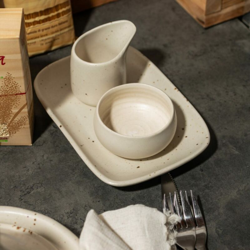 Bomboniera Ciotolina VANILLA ceramica - immagine 2