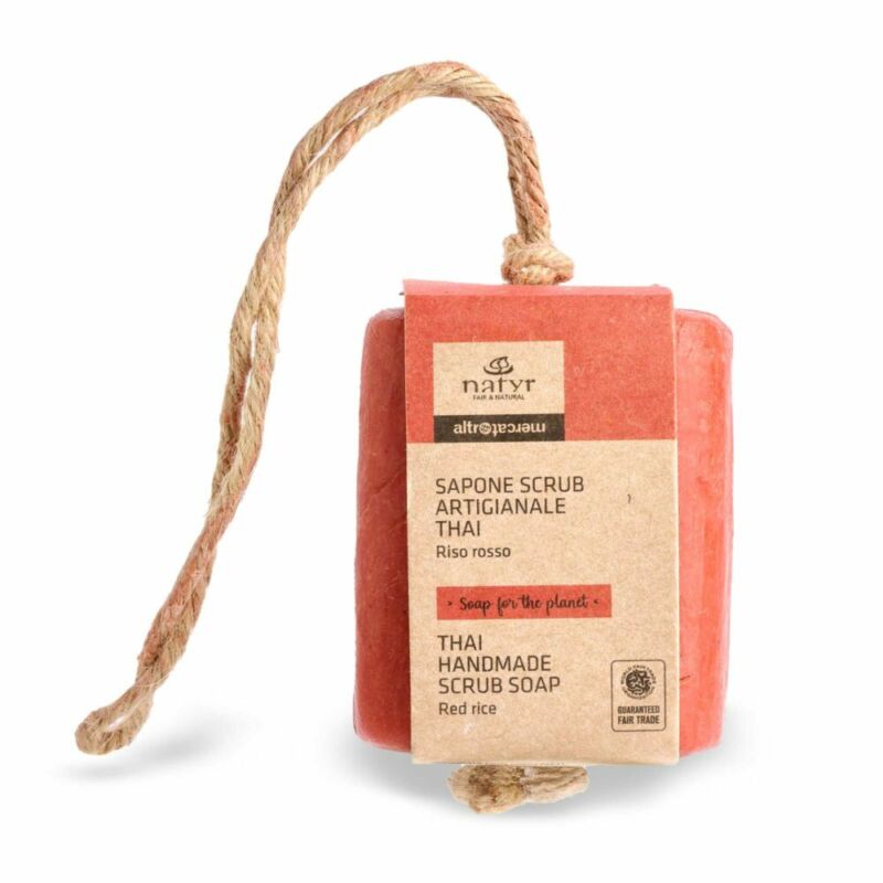 Sapone Scrub artigianale Thai - Cocco e riso - 120 gr