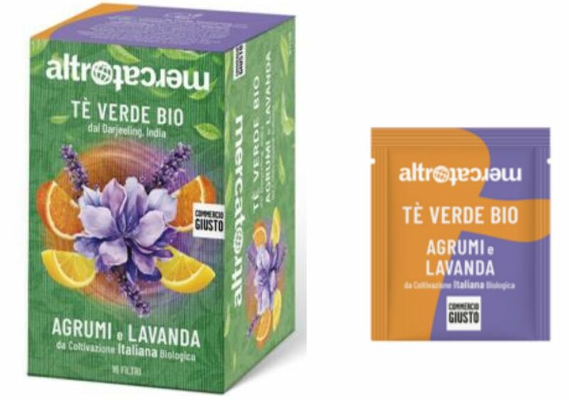 TE VERDE BIO DARJEELING CON AGRUMI E LAVANDA BIO ITALIANI  – 16 FILTRI